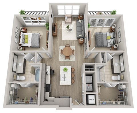 a 3 bedroom floor plan of a 2100 sq ft house